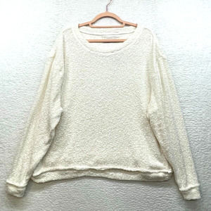 Free People Beach Sweater Womens Extra Small Cream Cozy Fall Minimalist Basic